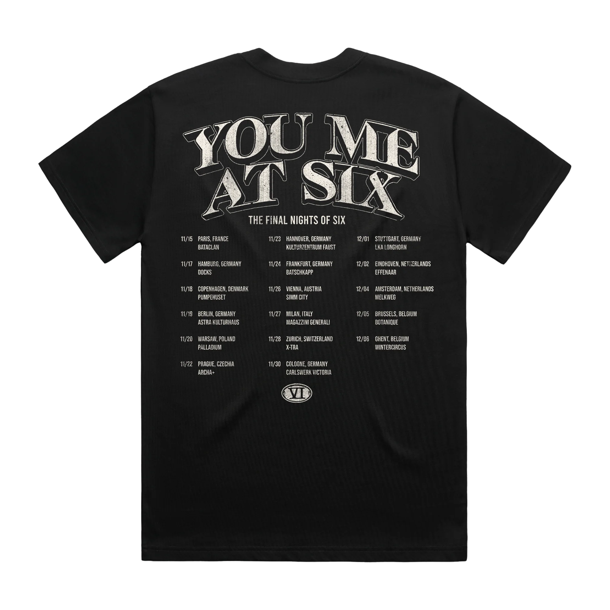 TFNOS European Tour Flying Skull T-shirt - Image 3